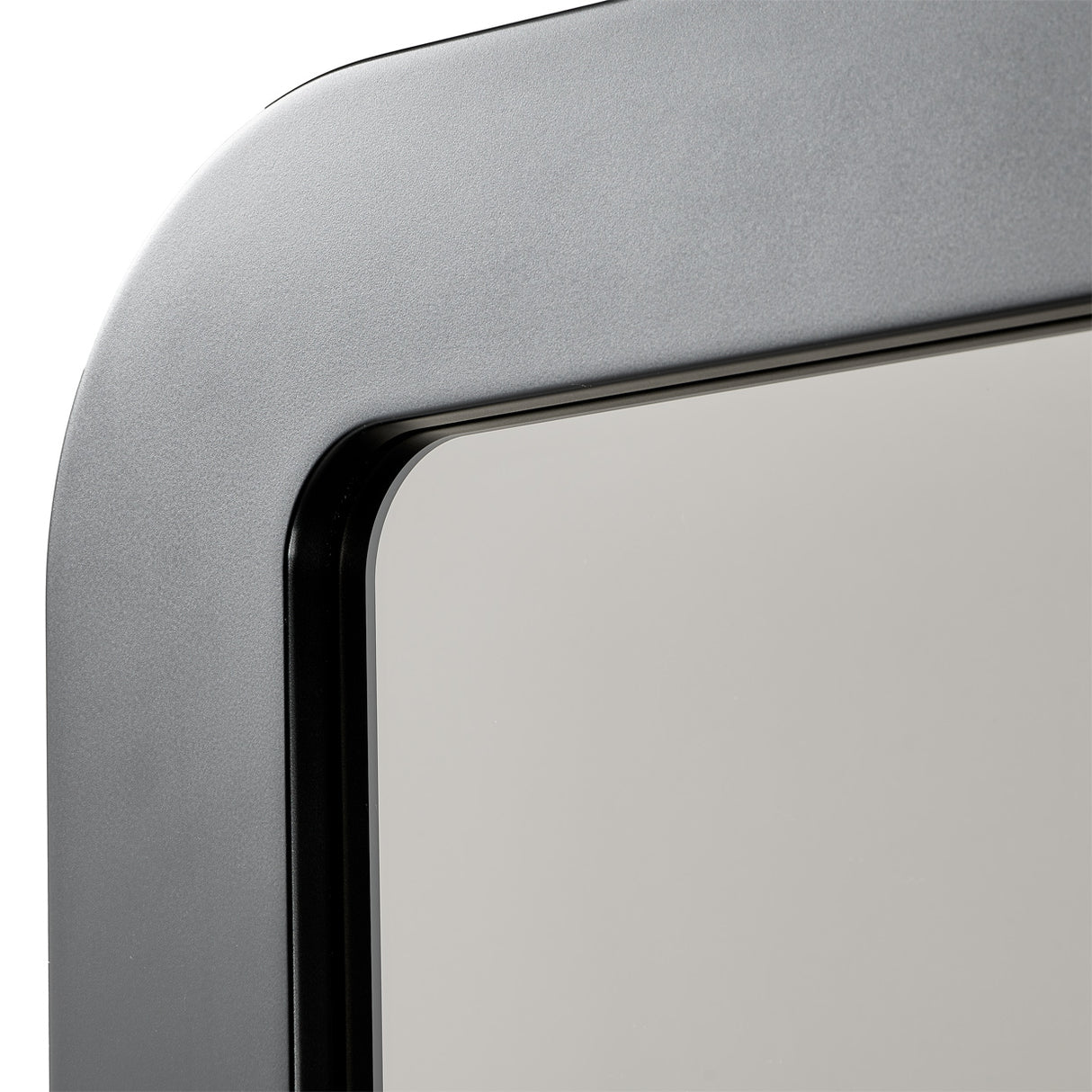 Lisbon Silken Matte Black Wall Mirror from Michael Amini - Luna Furniture