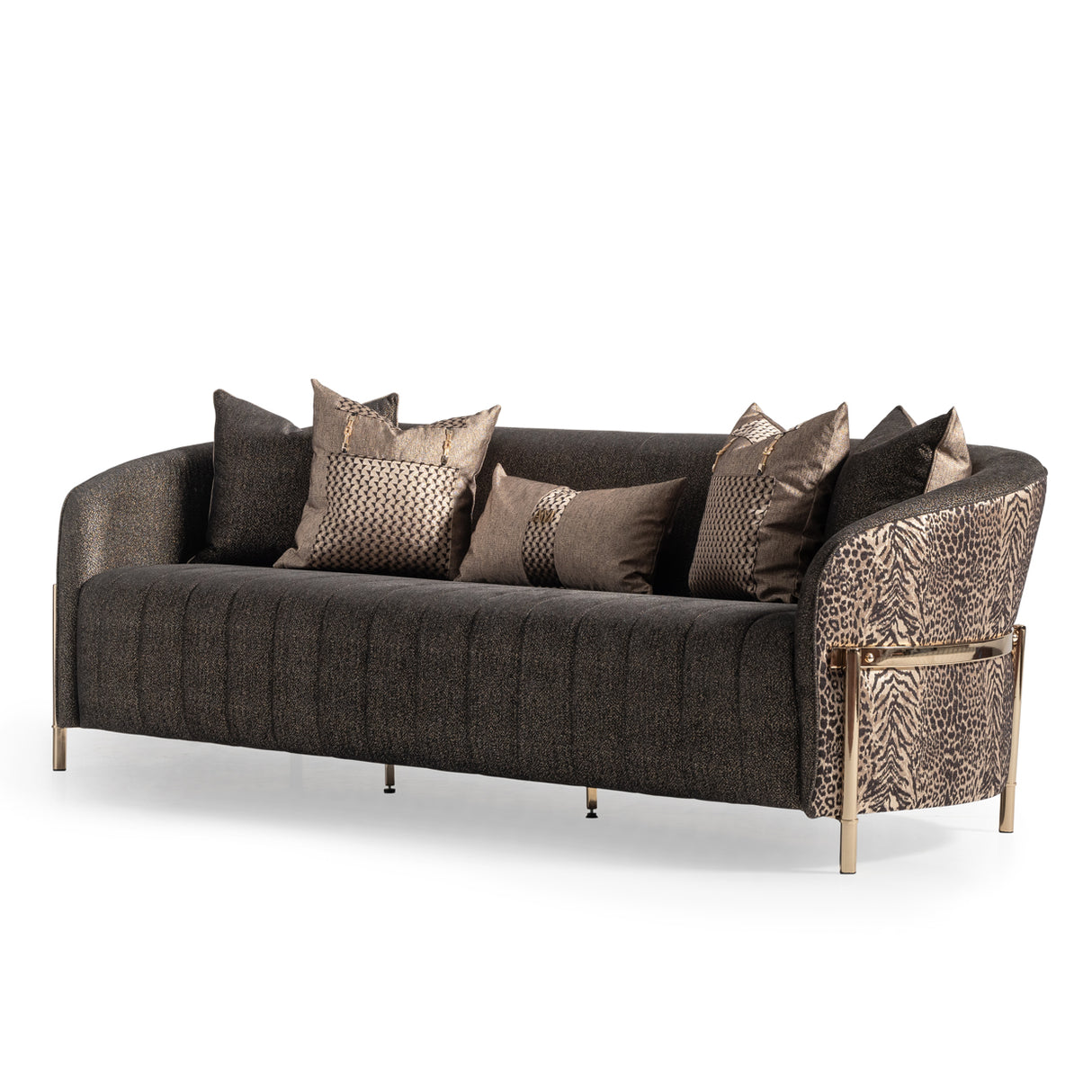 Lisbon Gold Sofa Onyx Gold from Michael Amini - Luna Furniture