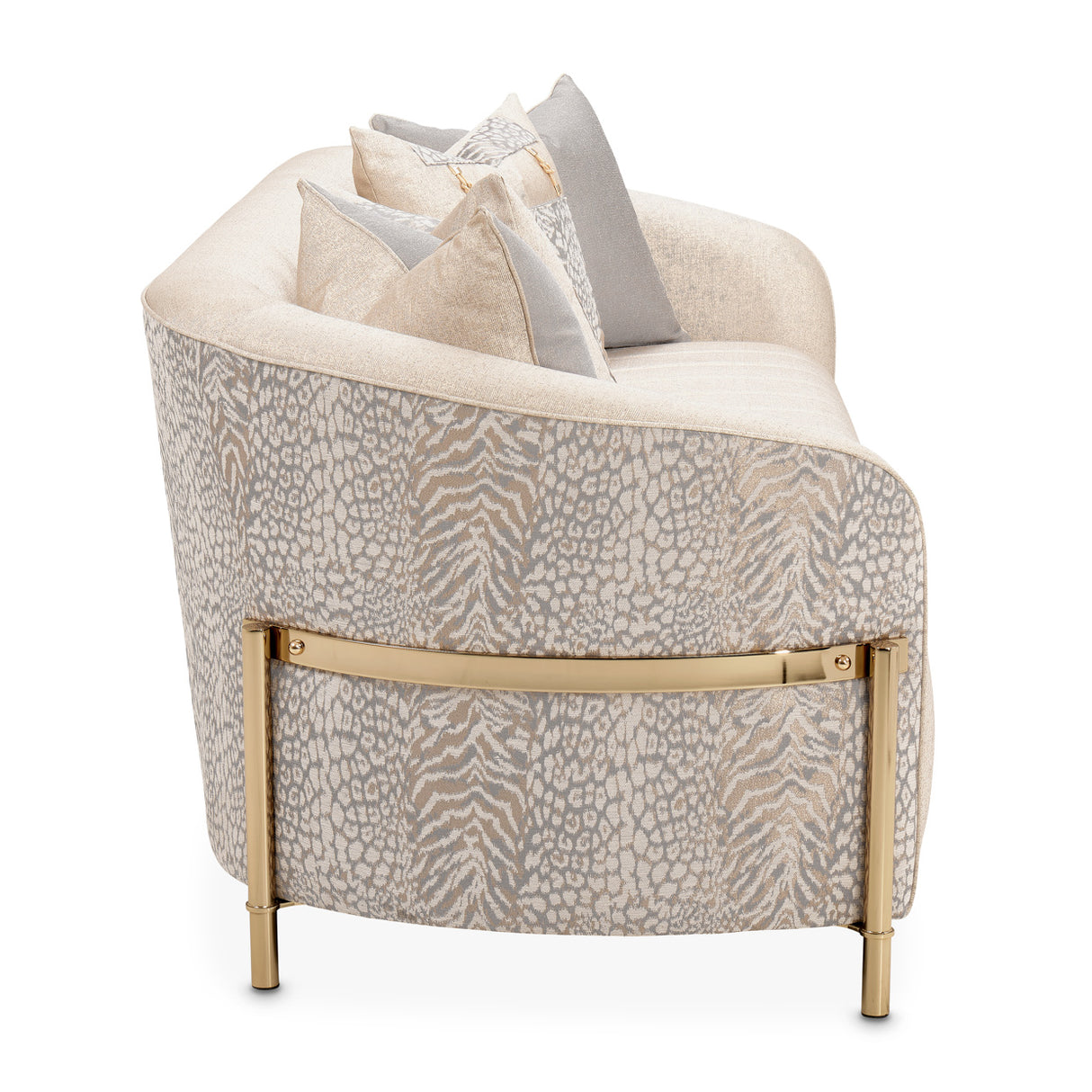 Lisbon Gold Sofa Opal Gold from Michael Amini - Luna Furniture