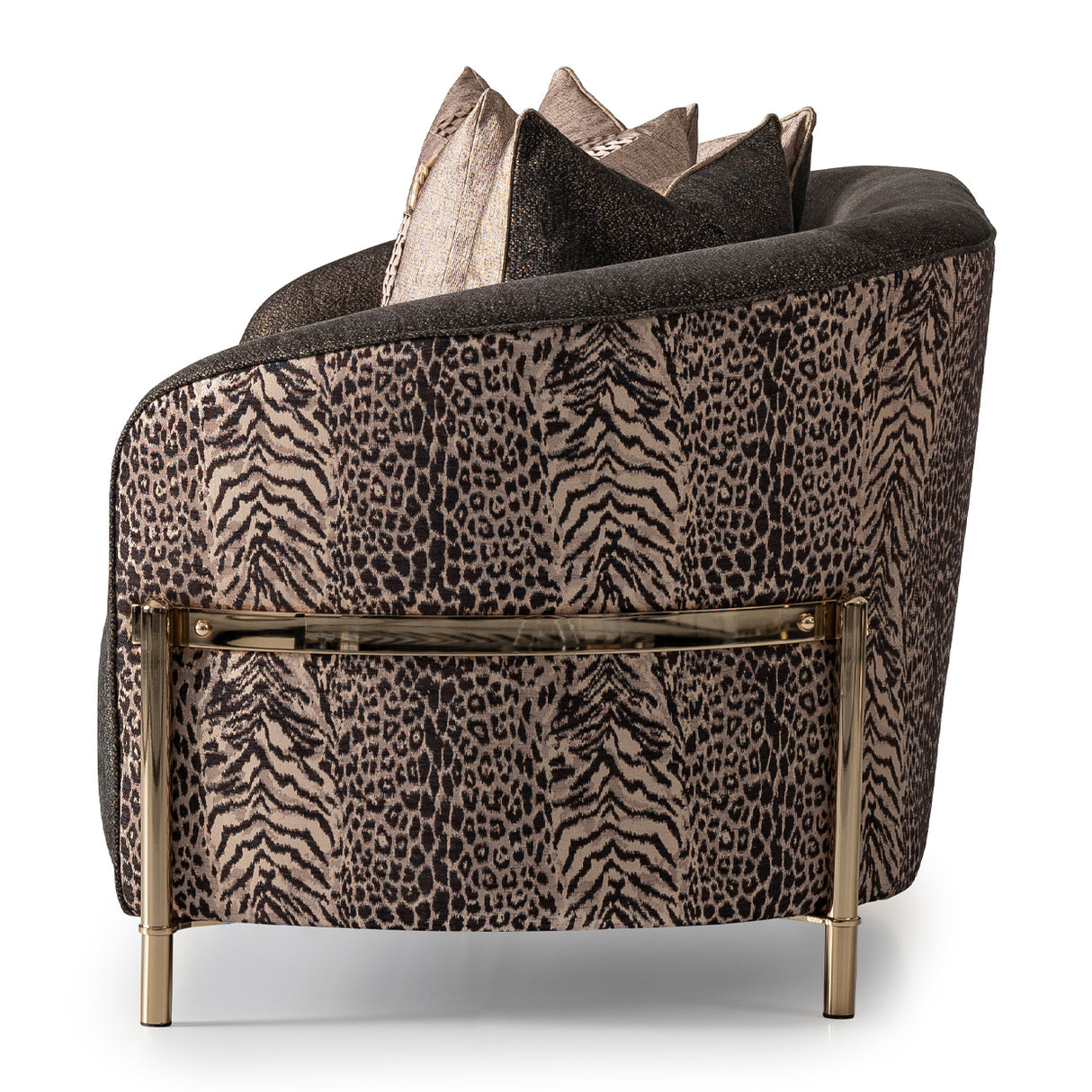 Lisbon Gold Loveseat Onyx Gold from Michael Amini - Luna Furniture