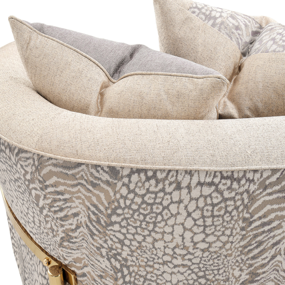 Lisbon Gold Loveseat Opal Gold from Michael Amini - Luna Furniture