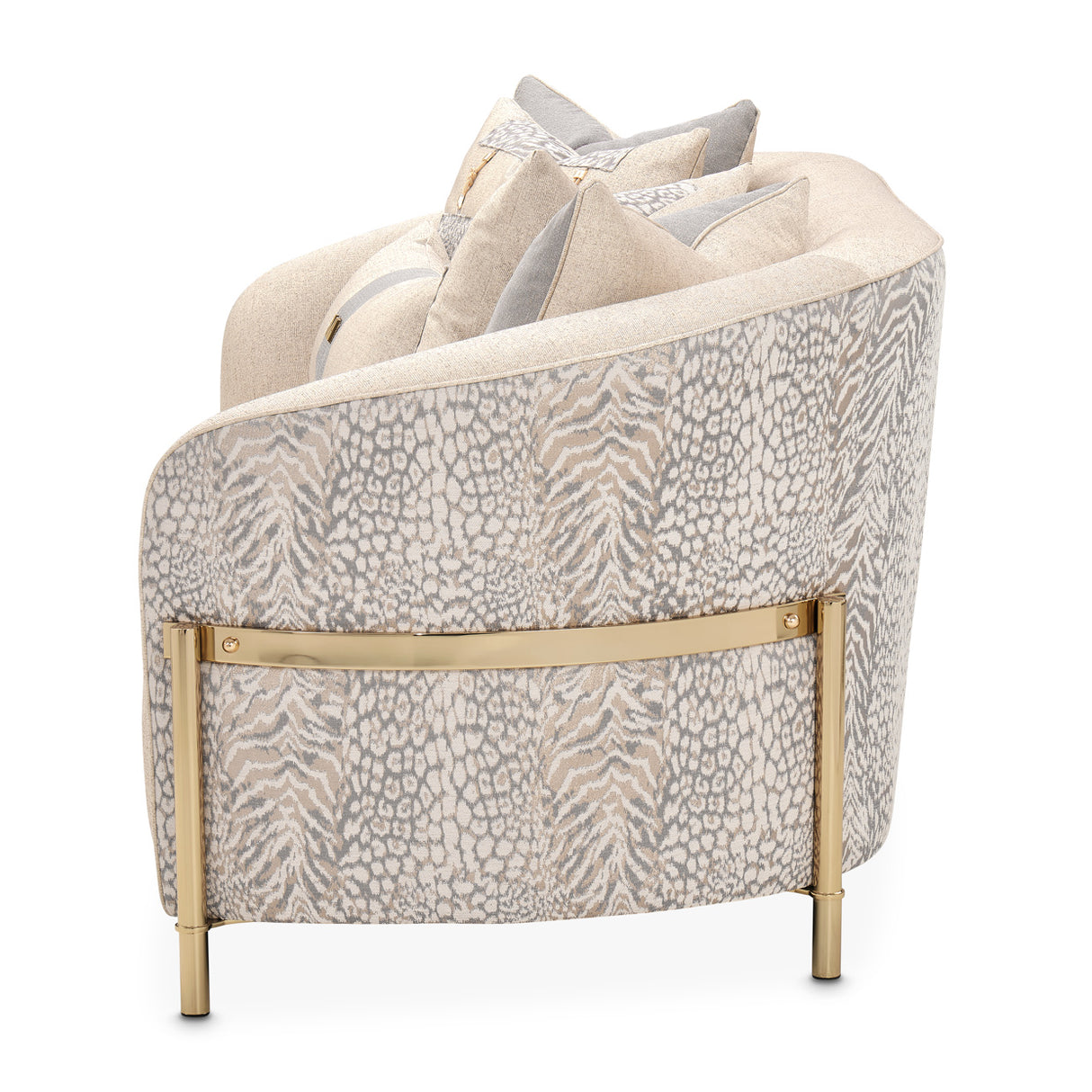 Lisbon Gold Loveseat Opal Gold from Michael Amini - Luna Furniture