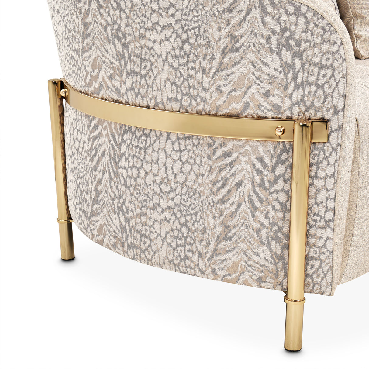 Lisbon Gold Loveseat Opal Gold from Michael Amini - Luna Furniture