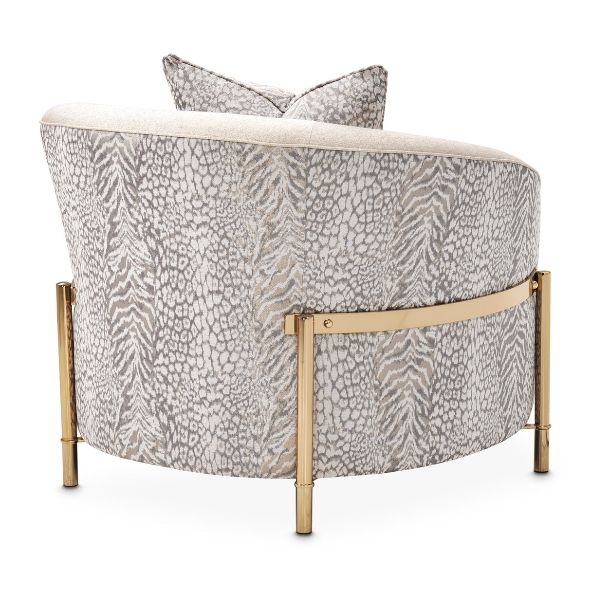 Lisbon Gold Chair Opal Gold from Michael Amini - Luna Furniture