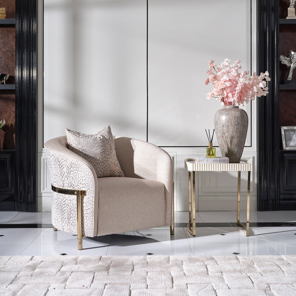 Lisbon Gold Chair Opal Gold