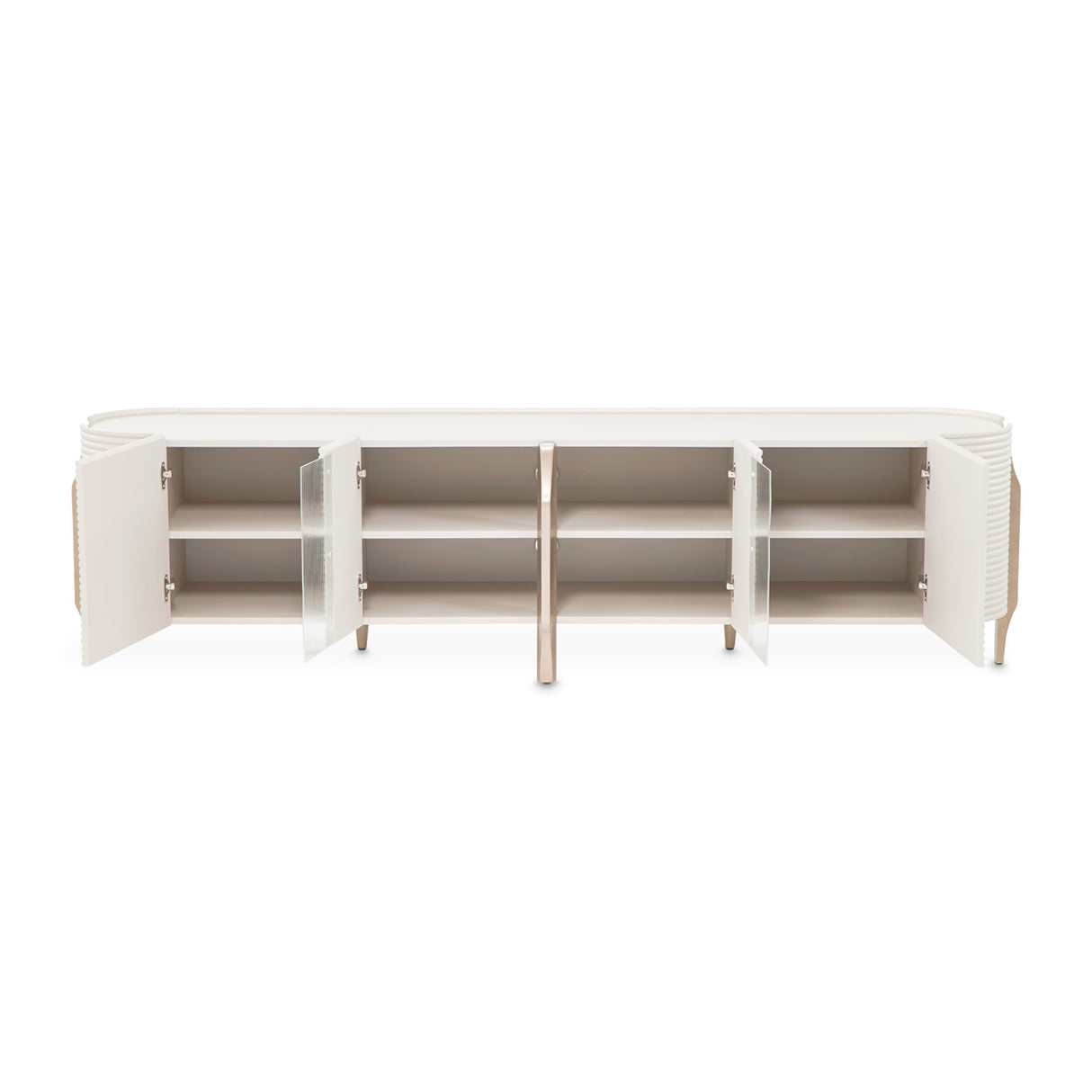 Mod Dream Rich Champagne Media Cabinet from Michael Amini - Luna Furniture