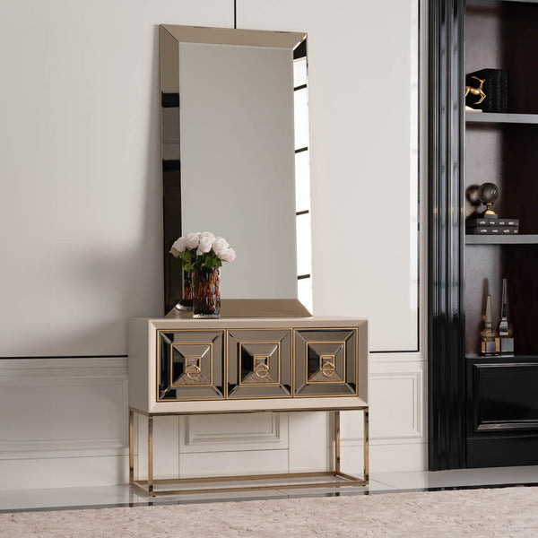 Madison Glistening Gold Small Mirror