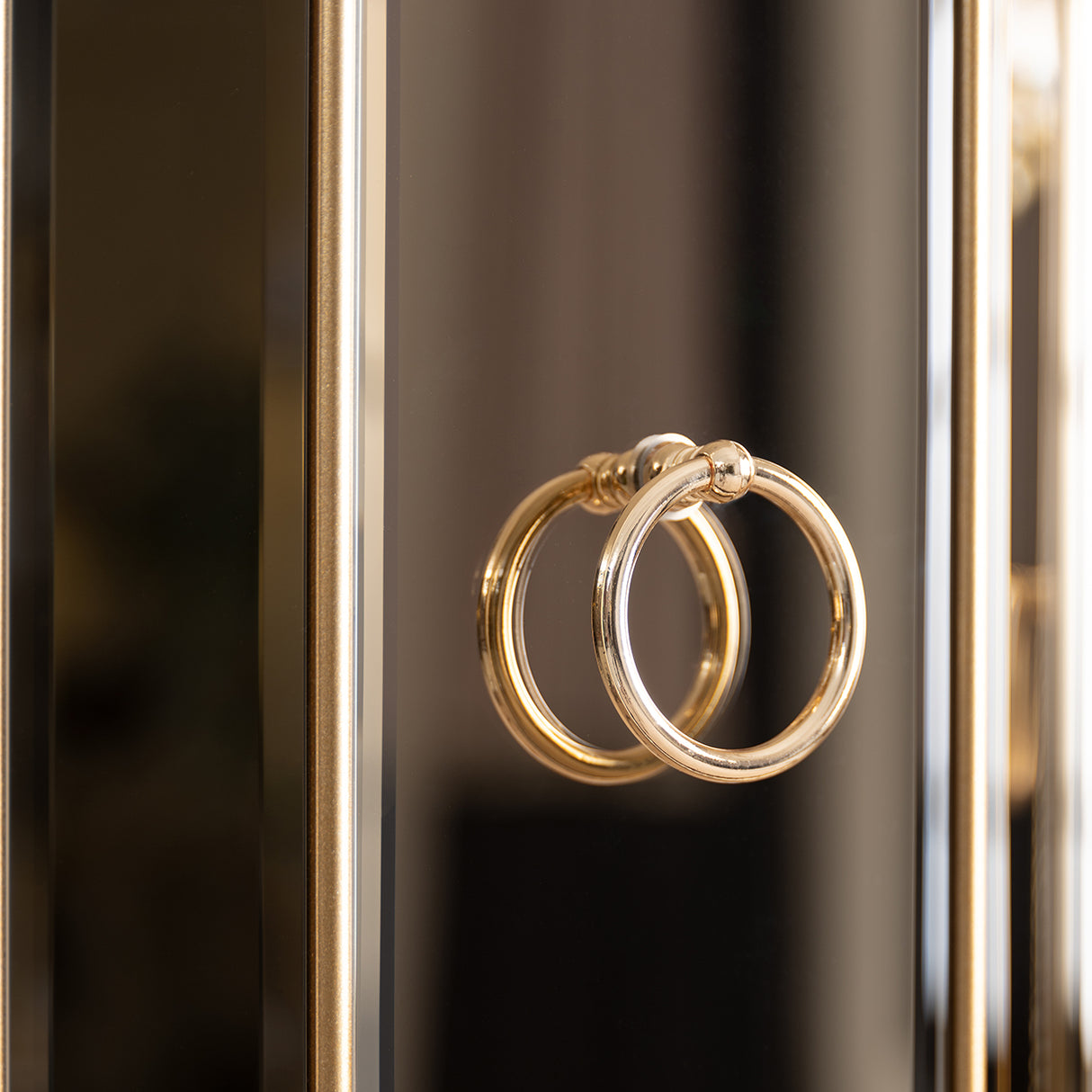 Madison Glistening Gold 2-Piece Bar from Michael Amini - Luna Furniture