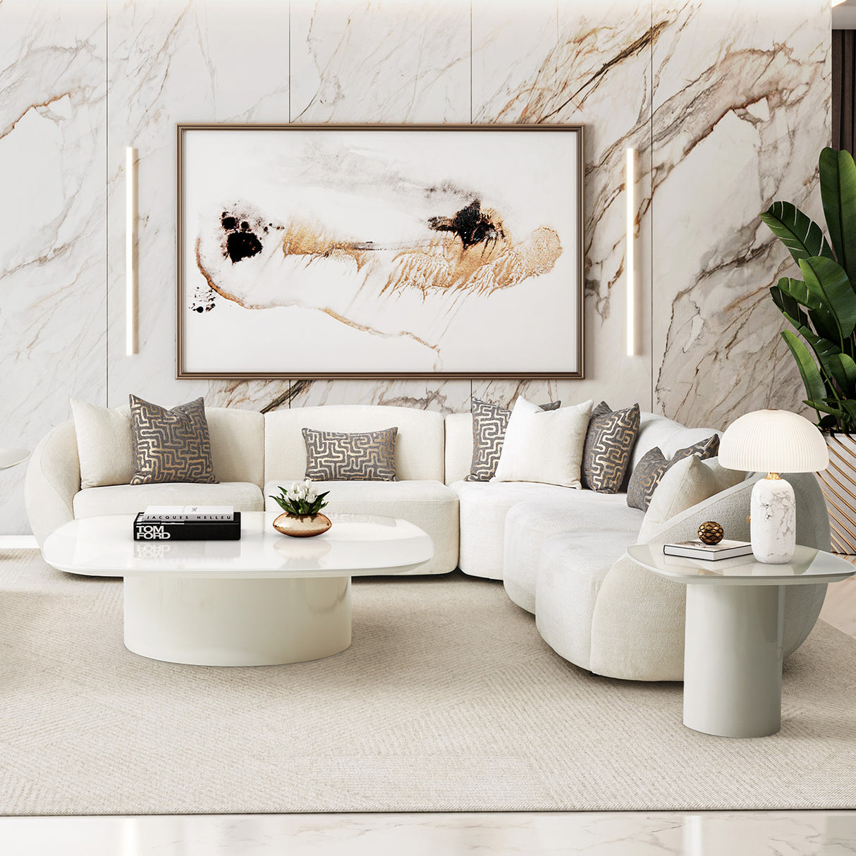 Le Montreaux 5 Pc Sectional Set from Michael Amini - Luna Furniture