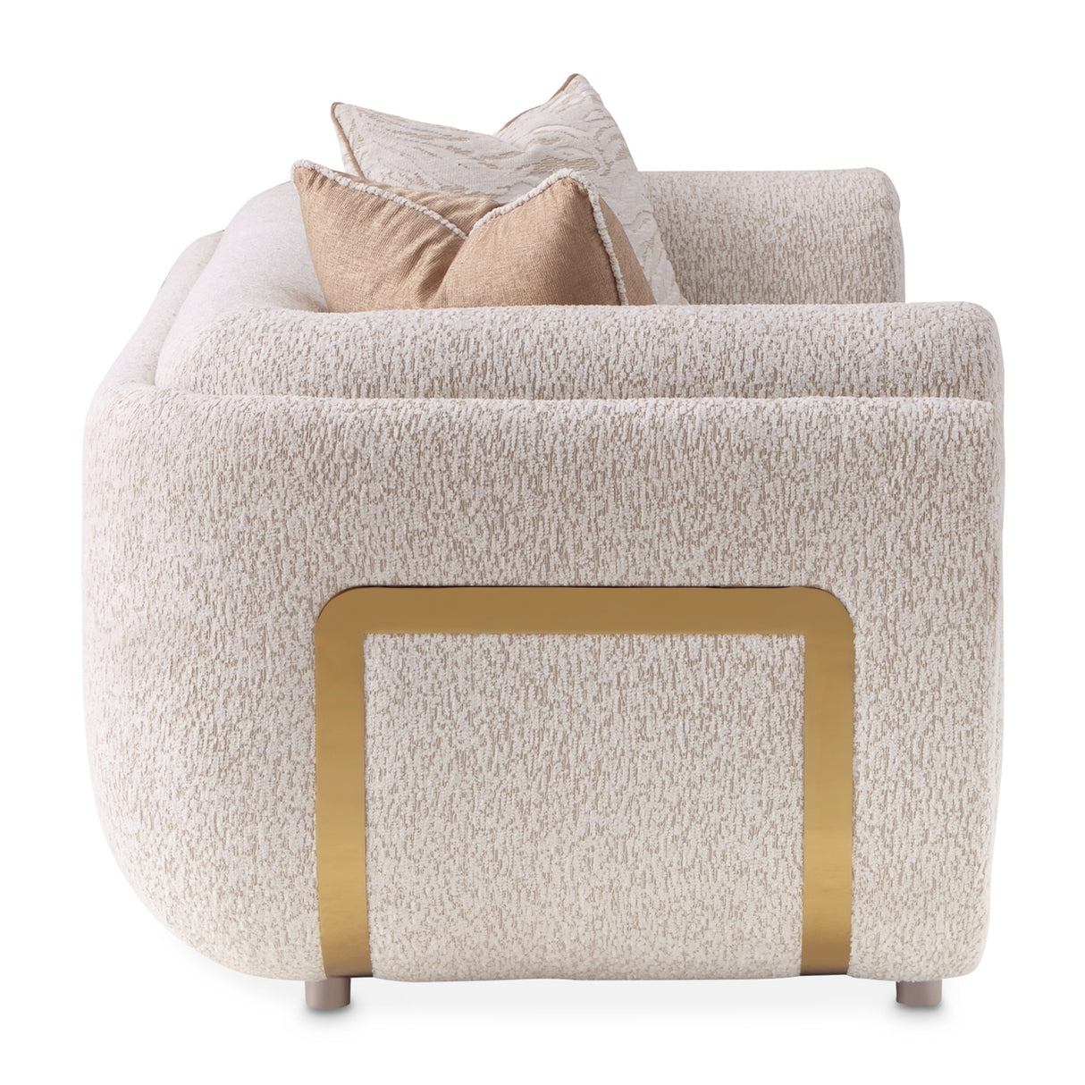 Savannah Breeze Bright Gold Loveseat from Michael Amini - Luna Furniture