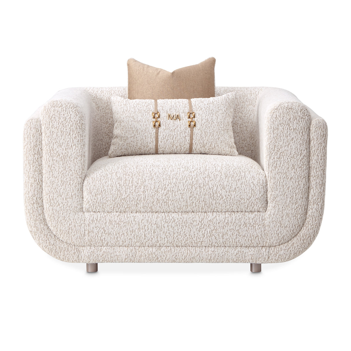 Savannah Breeze Bright Gold Matching Chair from Michael Amini - Luna Furniture