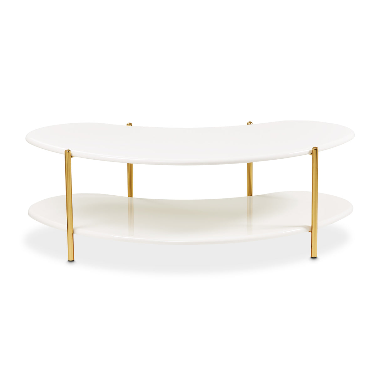 Sassani Pearl White/gold Cocktail Table from Michael Amini - Luna Furniture