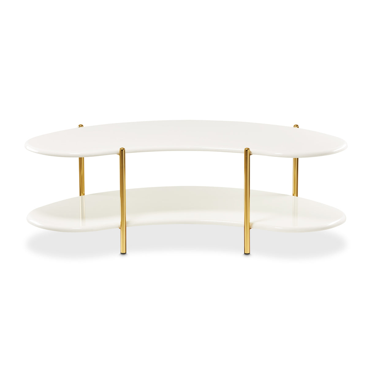 Sassani Pearl White/gold Cocktail Table from Michael Amini - Luna Furniture