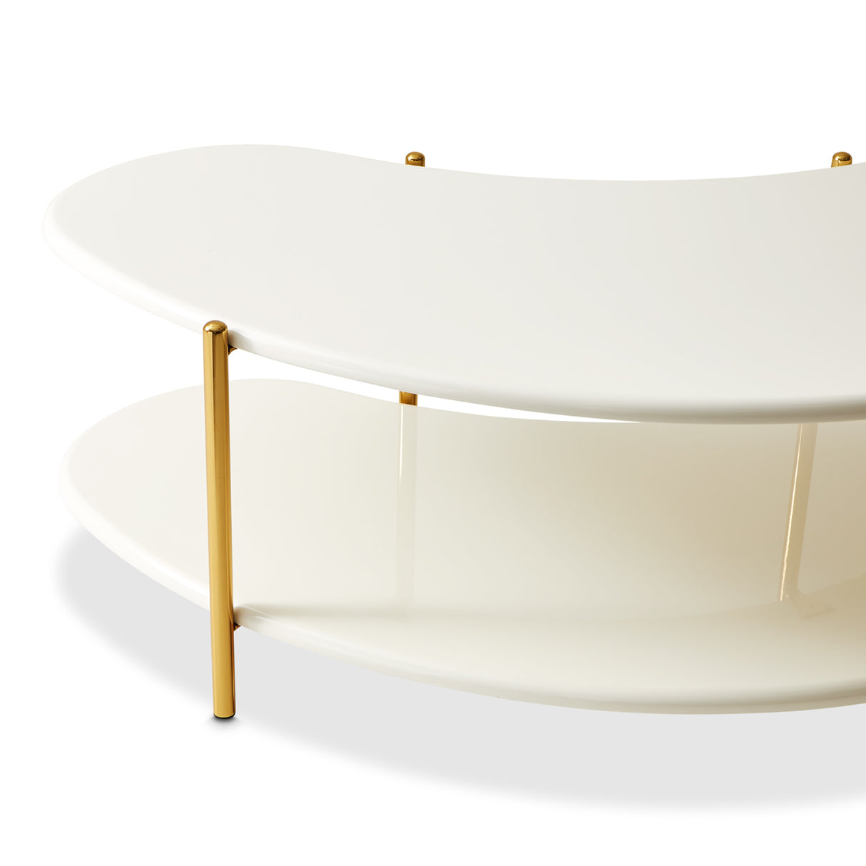 Sassani Pearl White/gold Cocktail Table from Michael Amini - Luna Furniture