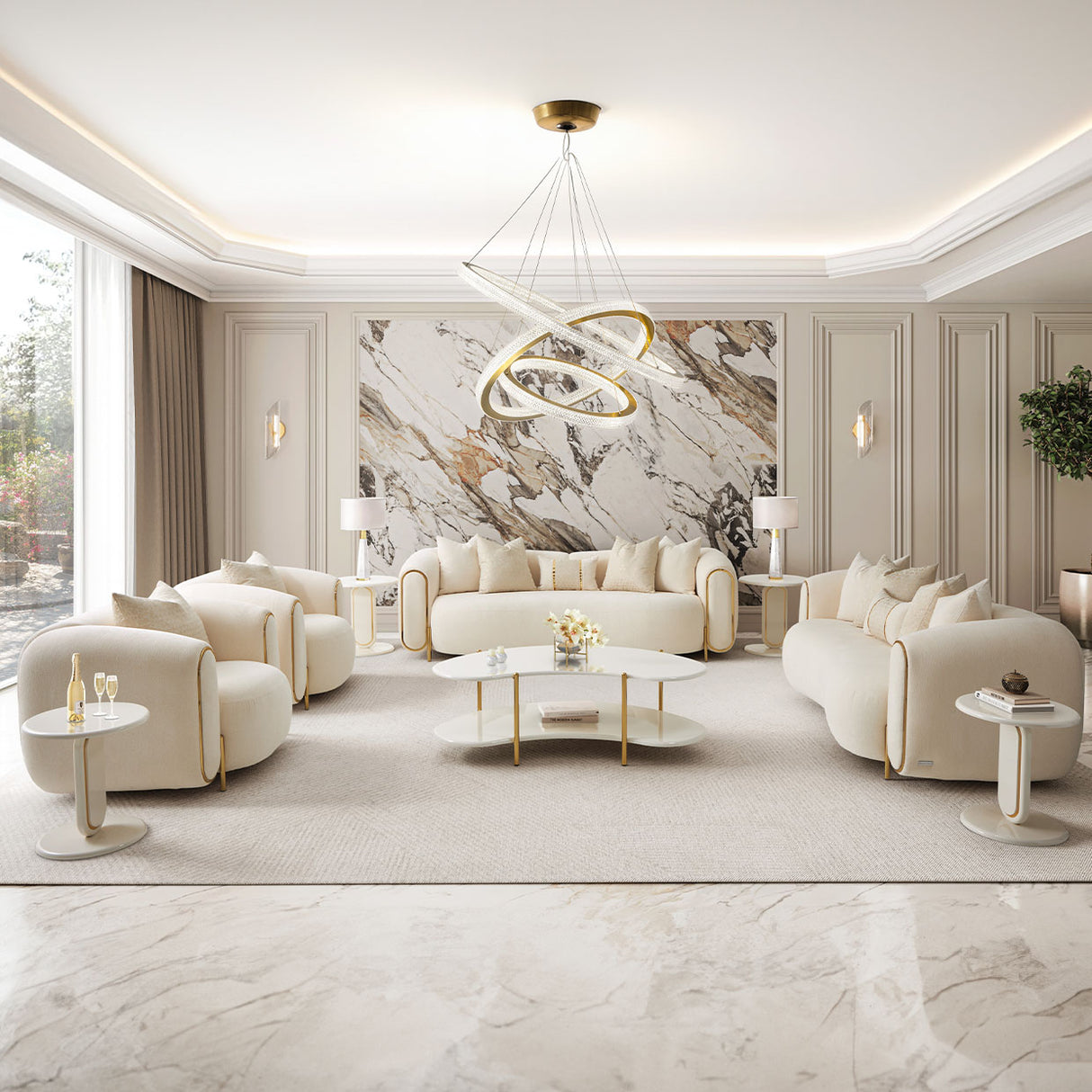 Sassani Gold Sofa from Michael Amini - Luna Furniture