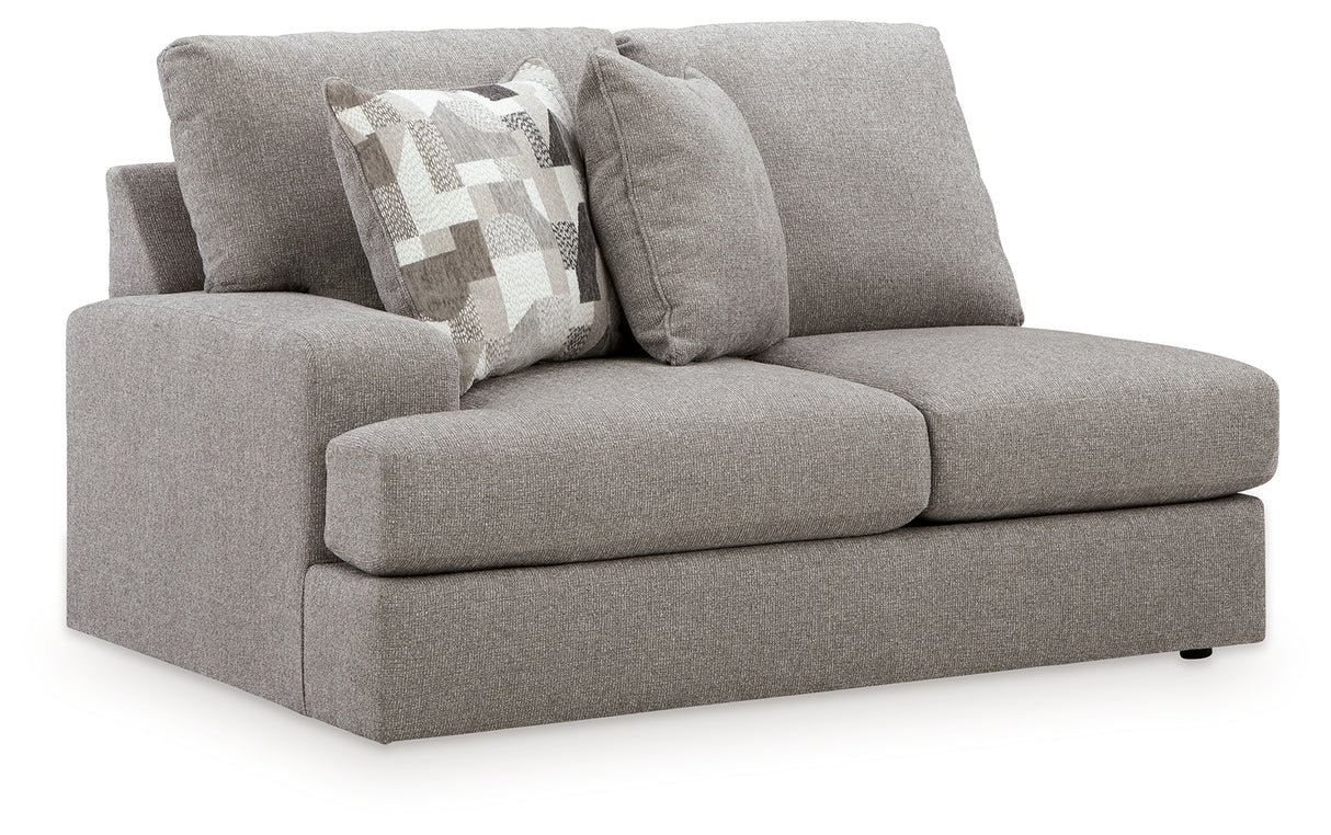 Lindon Smoke Left-Arm Facing Loveseat from Ashley Furniture - Luna Furniture