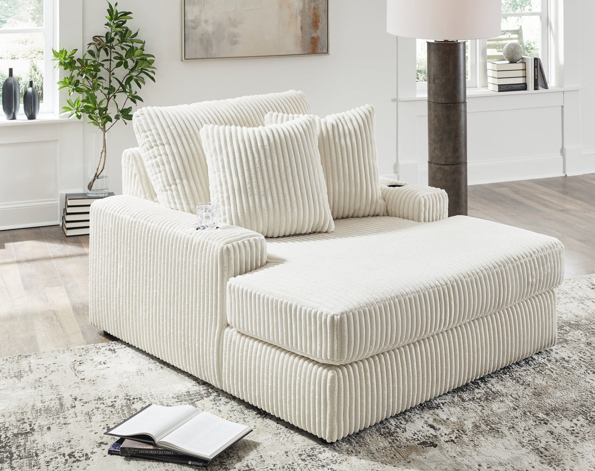 Lindyn Ivory Chaise from Ashley - Luna Furniture