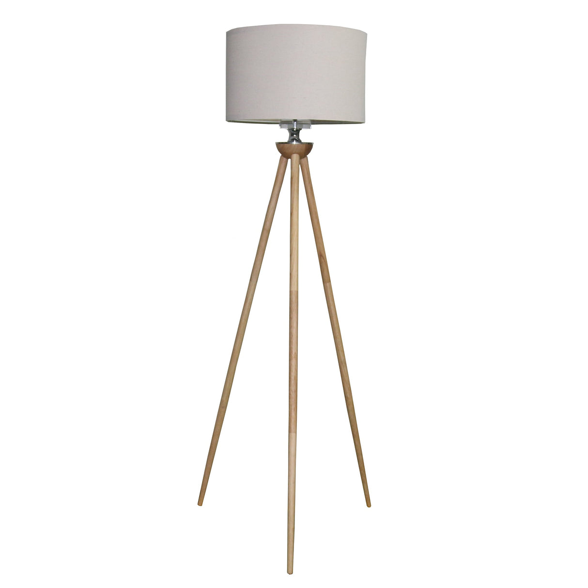 Lirios Three Legged Wooden Strip Floor Lamp - Natural from Ashcroft Furniture - Luna Furniture