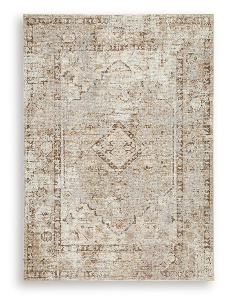 Livdon Brown/Beige/Gray Washable Medium Rug from Ashley - Luna Furniture