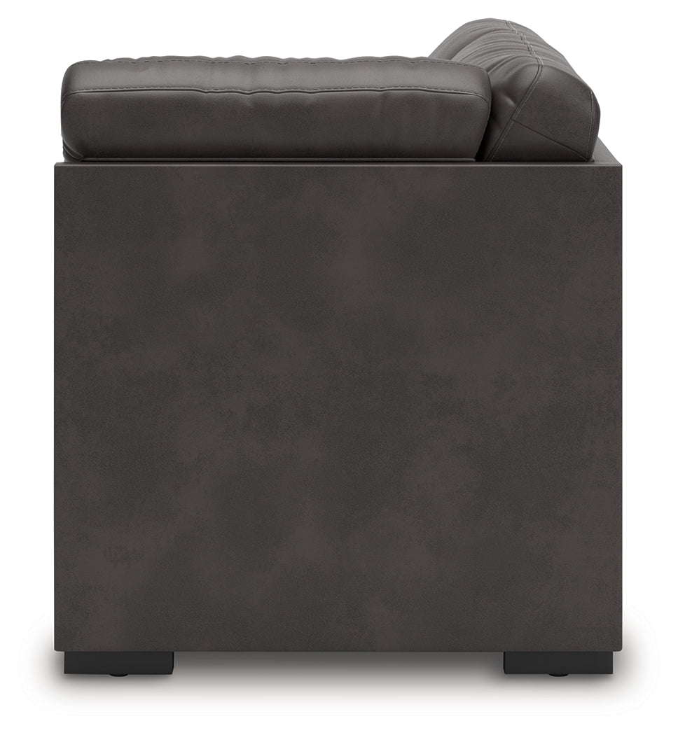 Lofton-Pike Shadow Left-Arm Facing Corner Chaise from Ashley - Luna Furniture