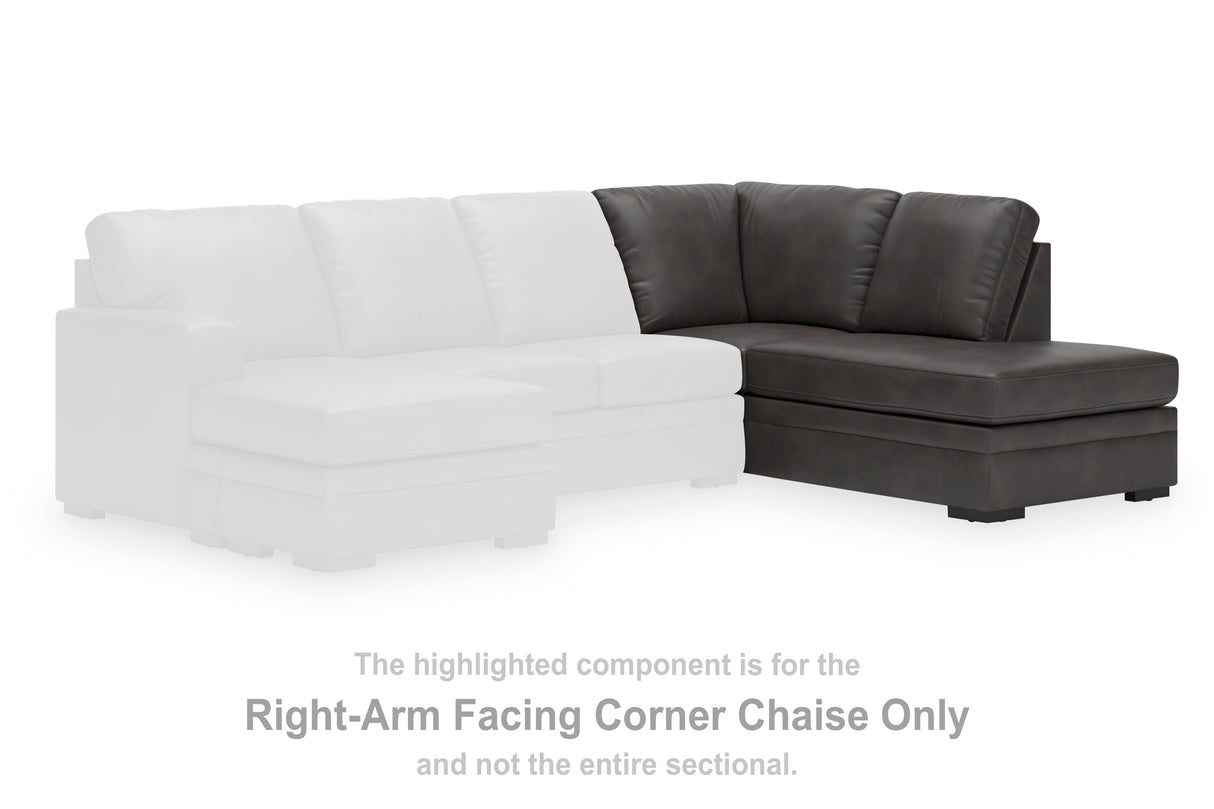 Lofton-Pike Shadow Right-Arm Facing Corner Chaise from Ashley - Luna Furniture