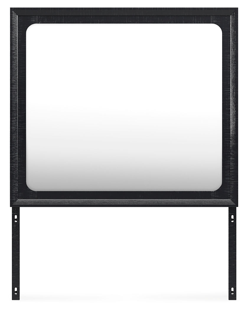 Londer Black Bedroom Mirror (Mirror Only) from Ashley - Luna Furniture