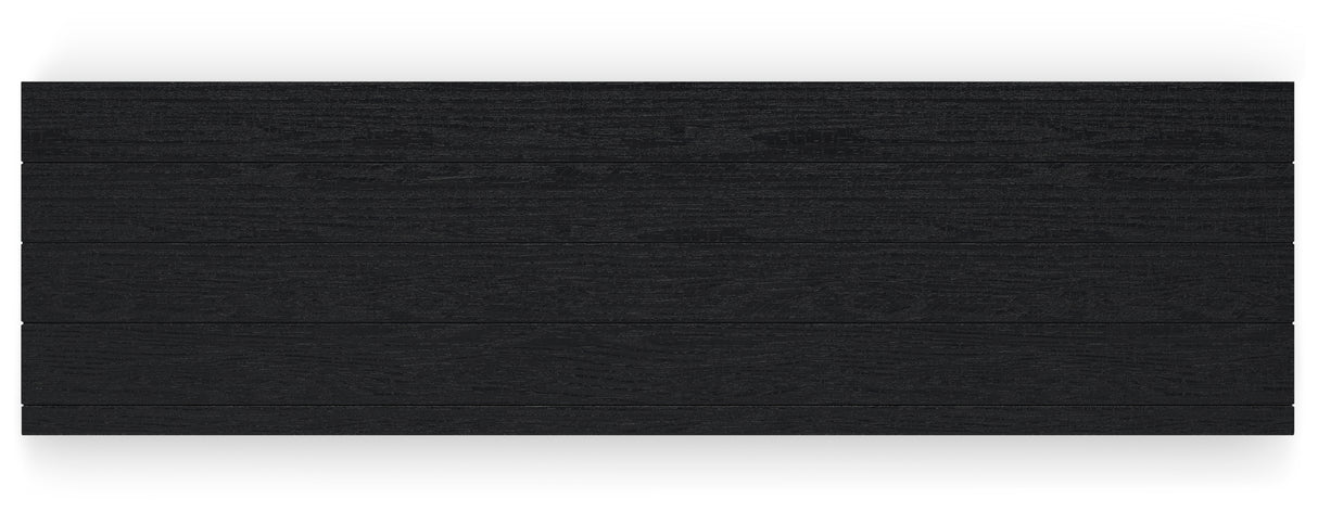 Londer California King Panel Bed with Dresser and Nightstand in Black from Ashley - Luna Furniture