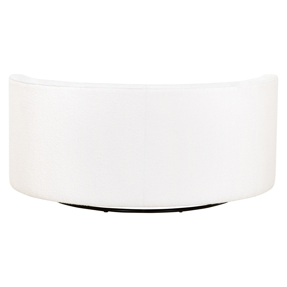 Lourne Grand Swivel Sofa Chair in Livesmart Boucle-Snow from Essentials For Living - Luna Furniture