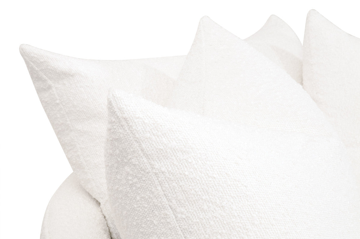 Lourne Grand Swivel Sofa Chair in Livesmart Boucle-Snow from Essentials For Living - Luna Furniture