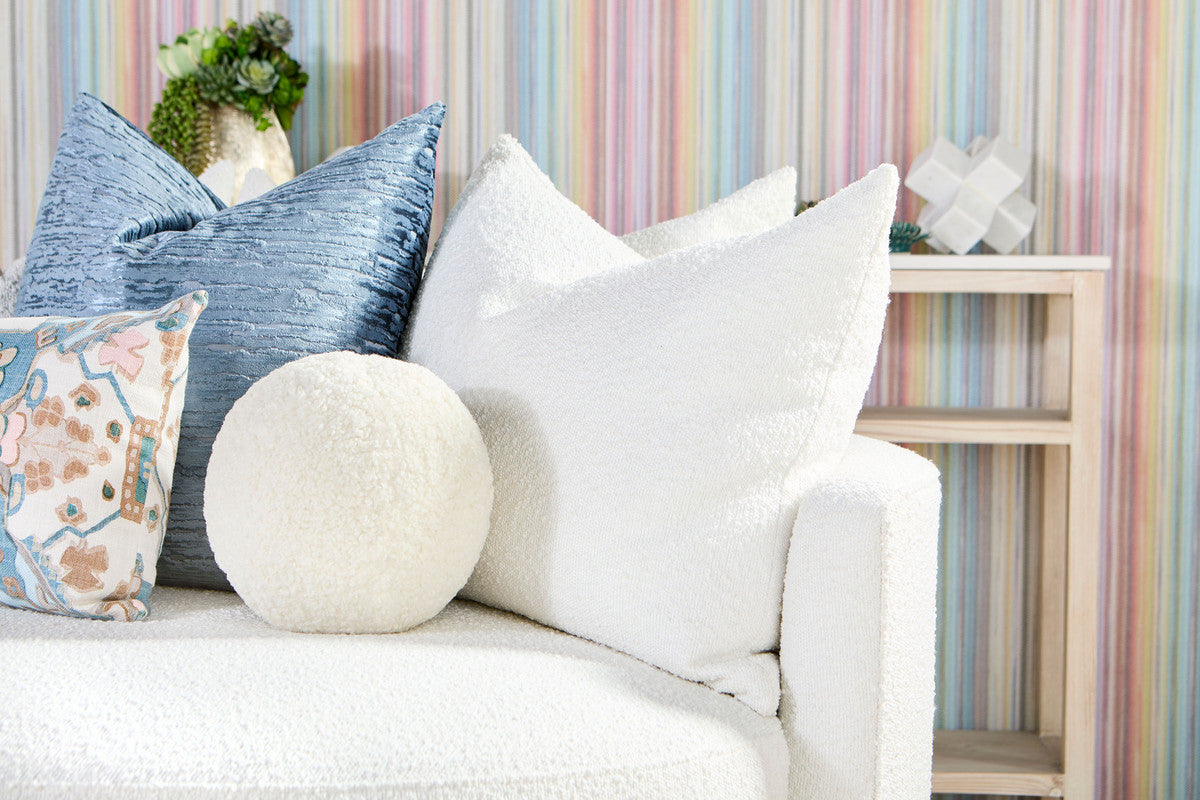 Lourne Grand Swivel Sofa Chair in Livesmart Boucle-Snow from Essentials For Living - Luna Furniture