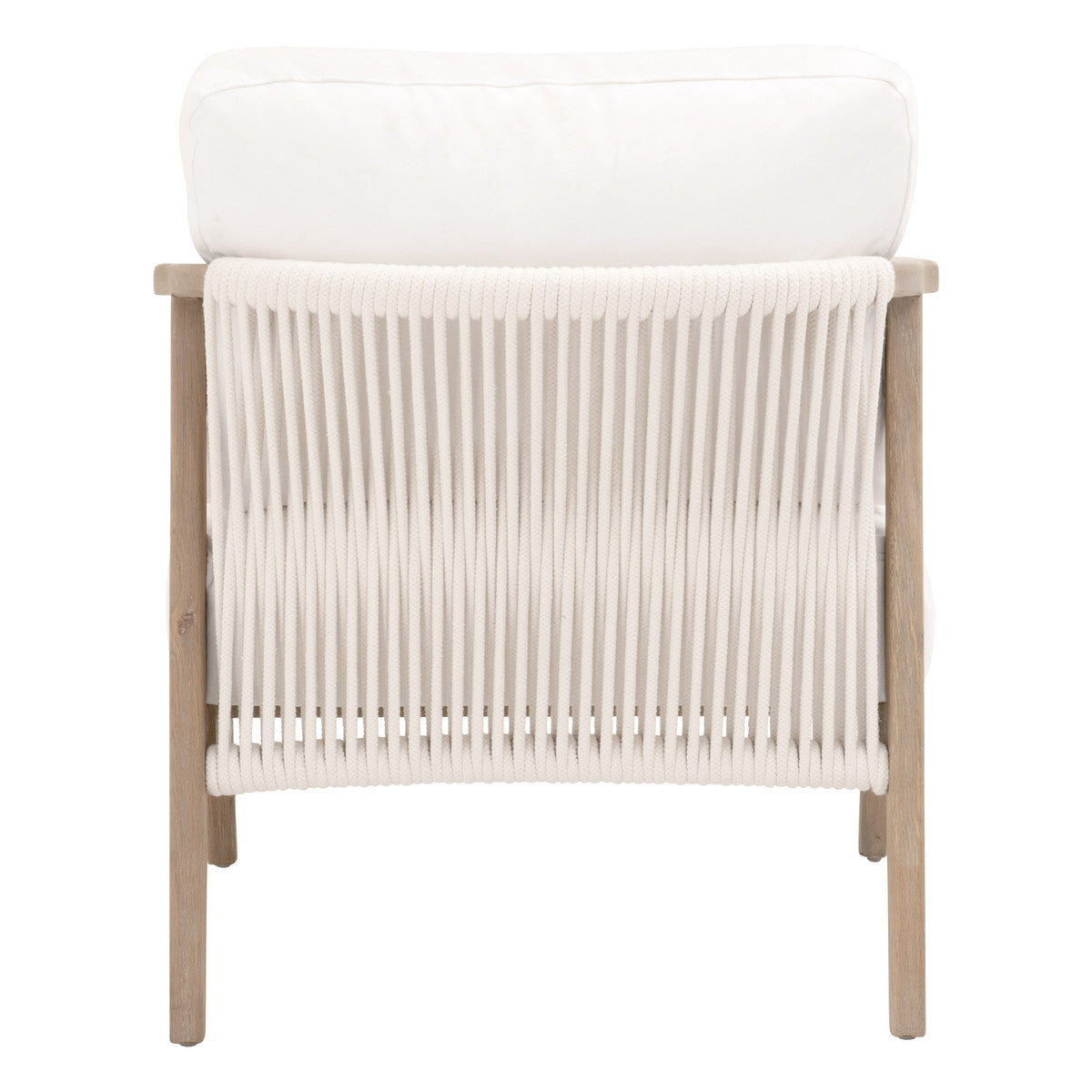 Harbor Club Chair in Livesmart Peyton-Pearl, White Rope, Smoke Gray Oak from Essentials For Living - Luna Furniture