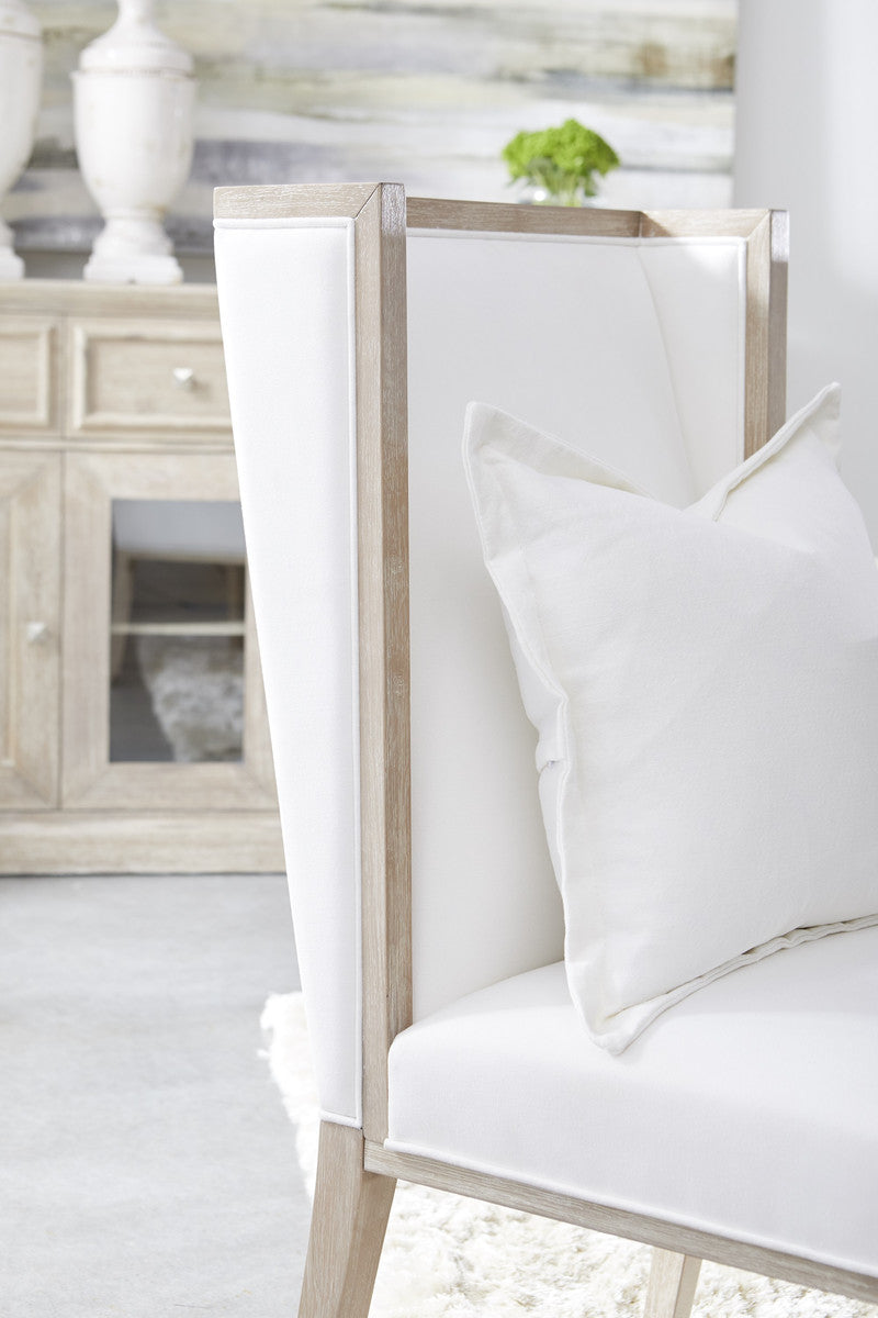 Martin Wing Chair in Livesmart Peyton-Pearl, Natural Gray, Set of 2 from Essentials For Living - Luna Furniture