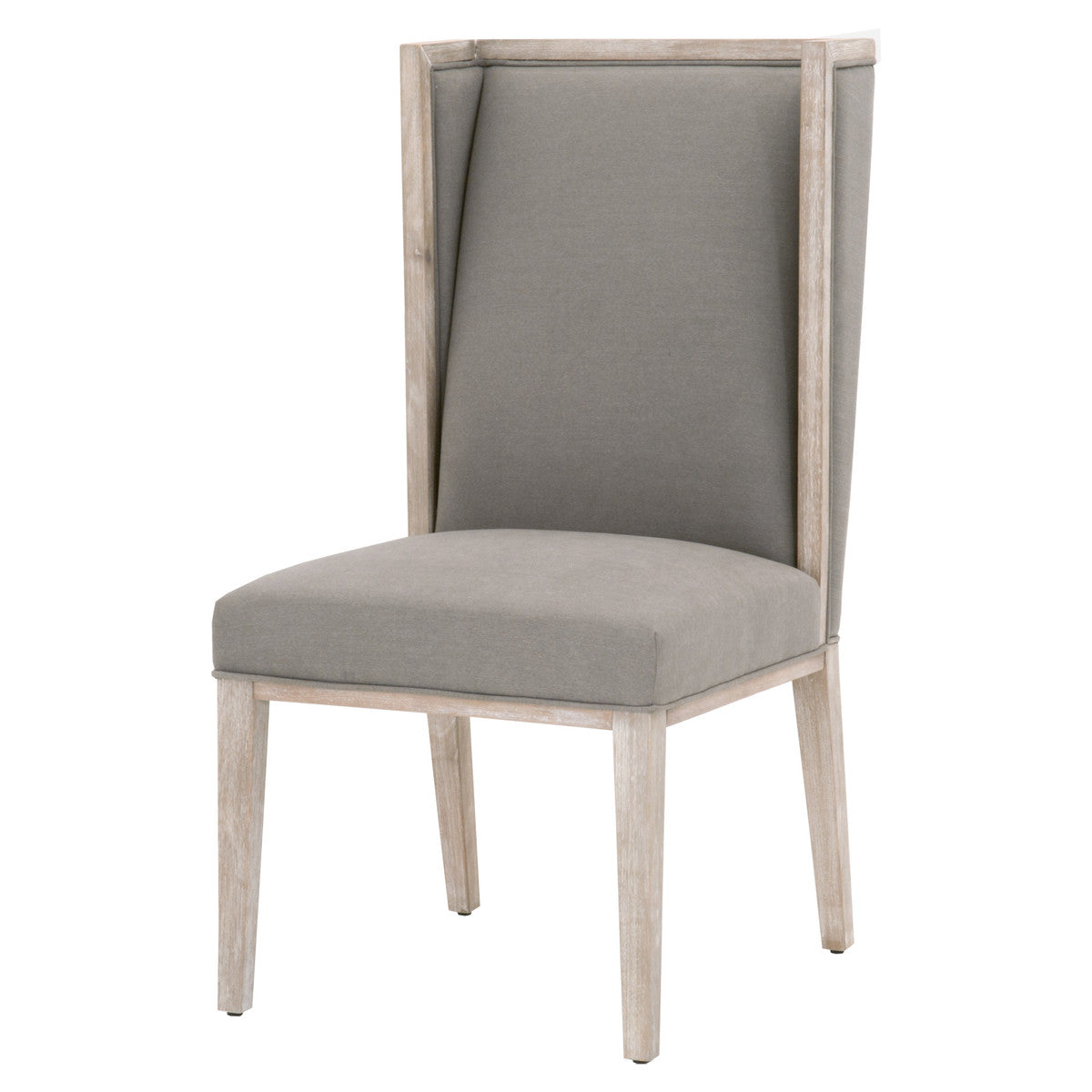Martin Wing Chair in Livesmart Peyton-Slate, Natural Gray, Set of 2 from Essentials For Living - Luna Furniture