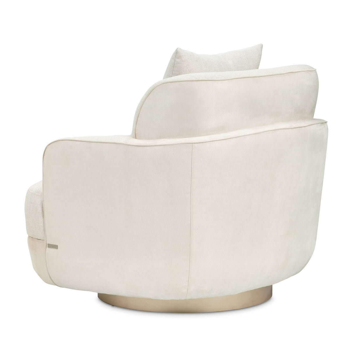 Aurora Moonlight Swivel Chair Linen Moonlight from Michael Amini - Luna Furniture