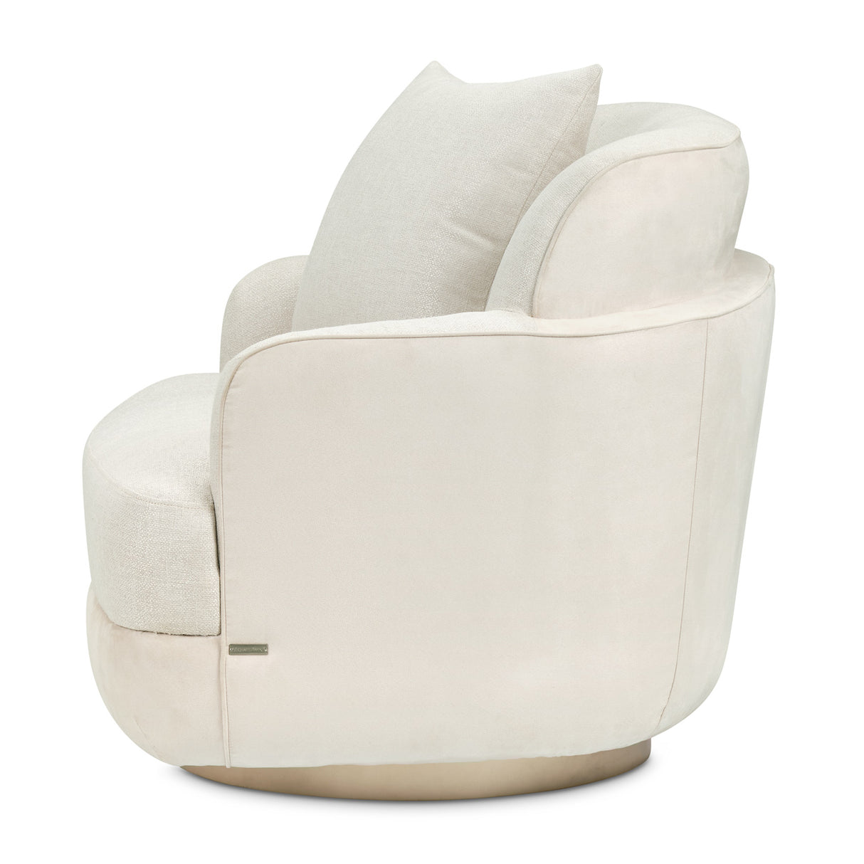 Aurora Moonlight Swivel Chair Linen Moonlight from Michael Amini - Luna Furniture