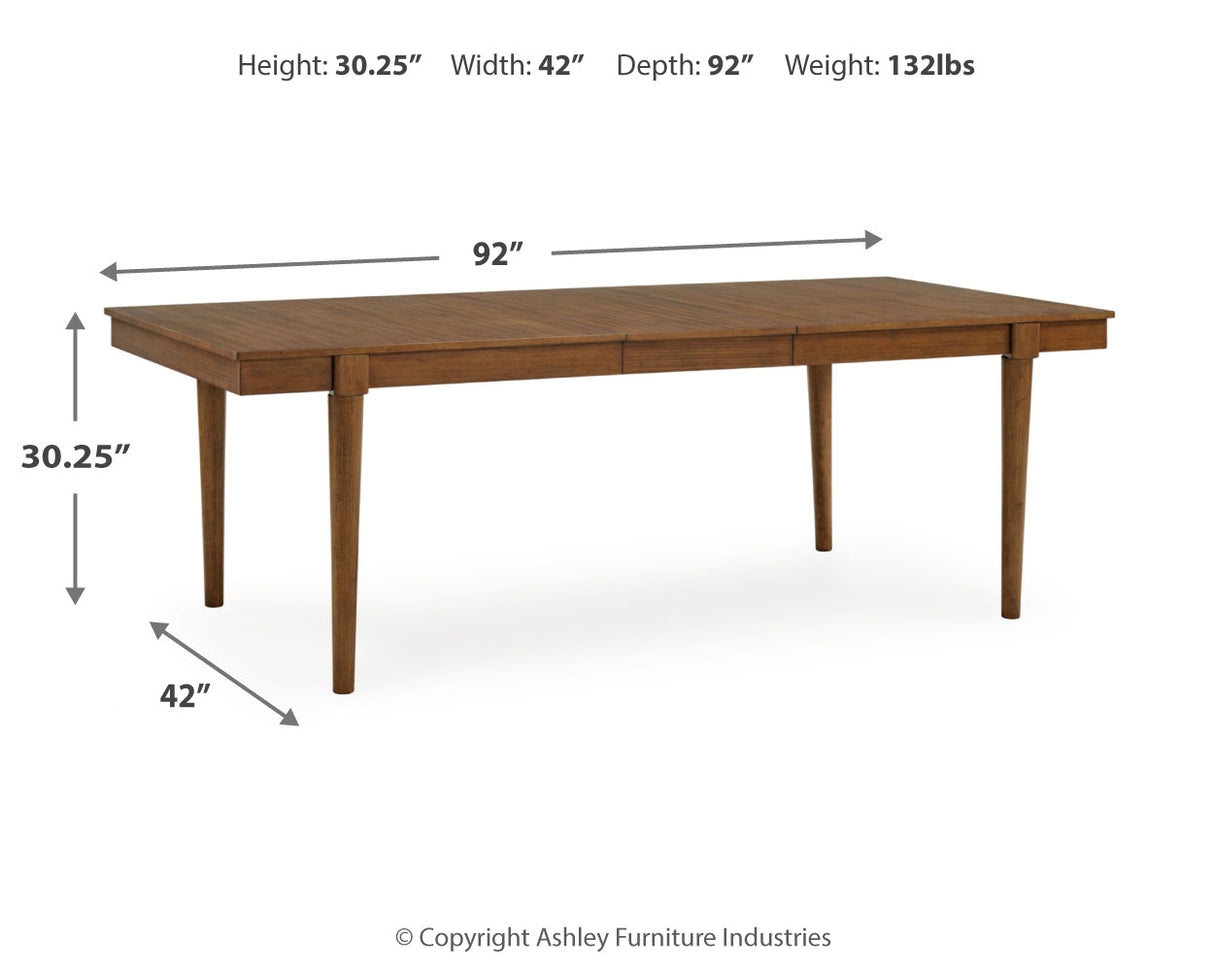 Lyncott Gray/Brown Extension Dining Table and 6 Chairs from Ashley Furniture - Luna Furniture