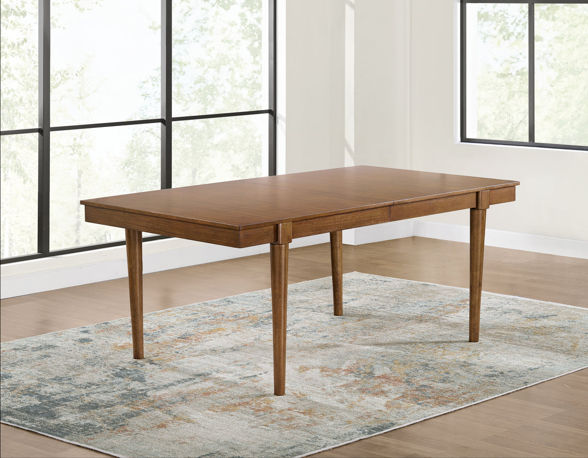 Lyncott Gray/Brown Extension Dining Table and 6 Chairs from Ashley Furniture - Luna Furniture