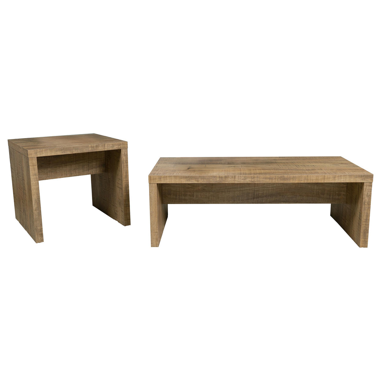 Lynette Mango 2-Piece Rectangular Coffee and End Table Set from Coaster - Luna Furniture