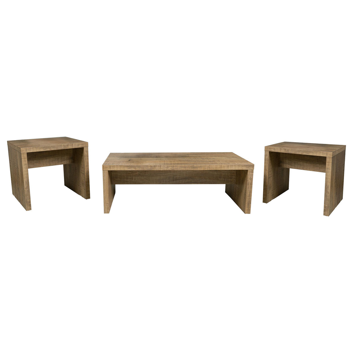Lynette Mango 3-Piece Rectangular Coffee and End Table Set from Coaster - Luna Furniture