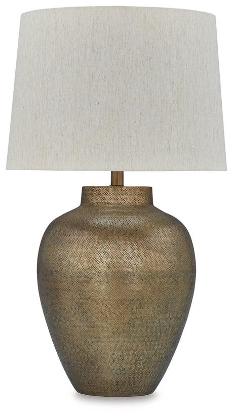 Madney Antique Gold Finish Table Lamp - L207494