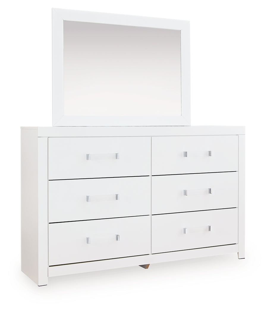 Maeling White Dresser and Mirror from Ashley Furniture - Luna Furniture