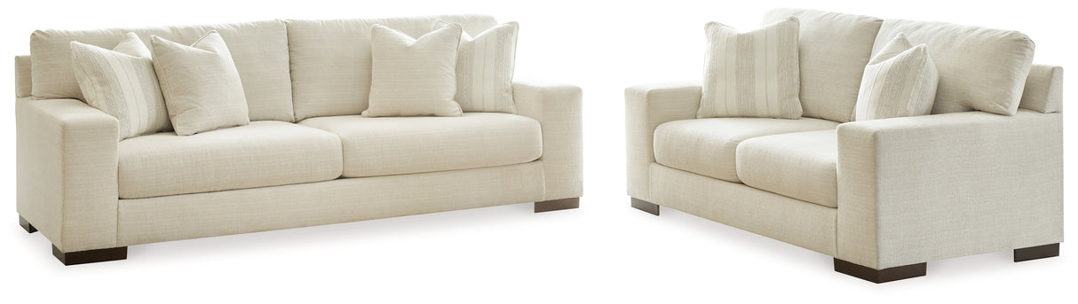 Maggie Sofa, Loveseat, Chair and Ottoman in Birch from Ashley - Luna Furniture