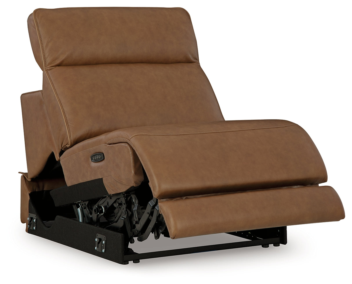 Magic Man Caramel Power Armless Recliner from Ashley - Luna Furniture