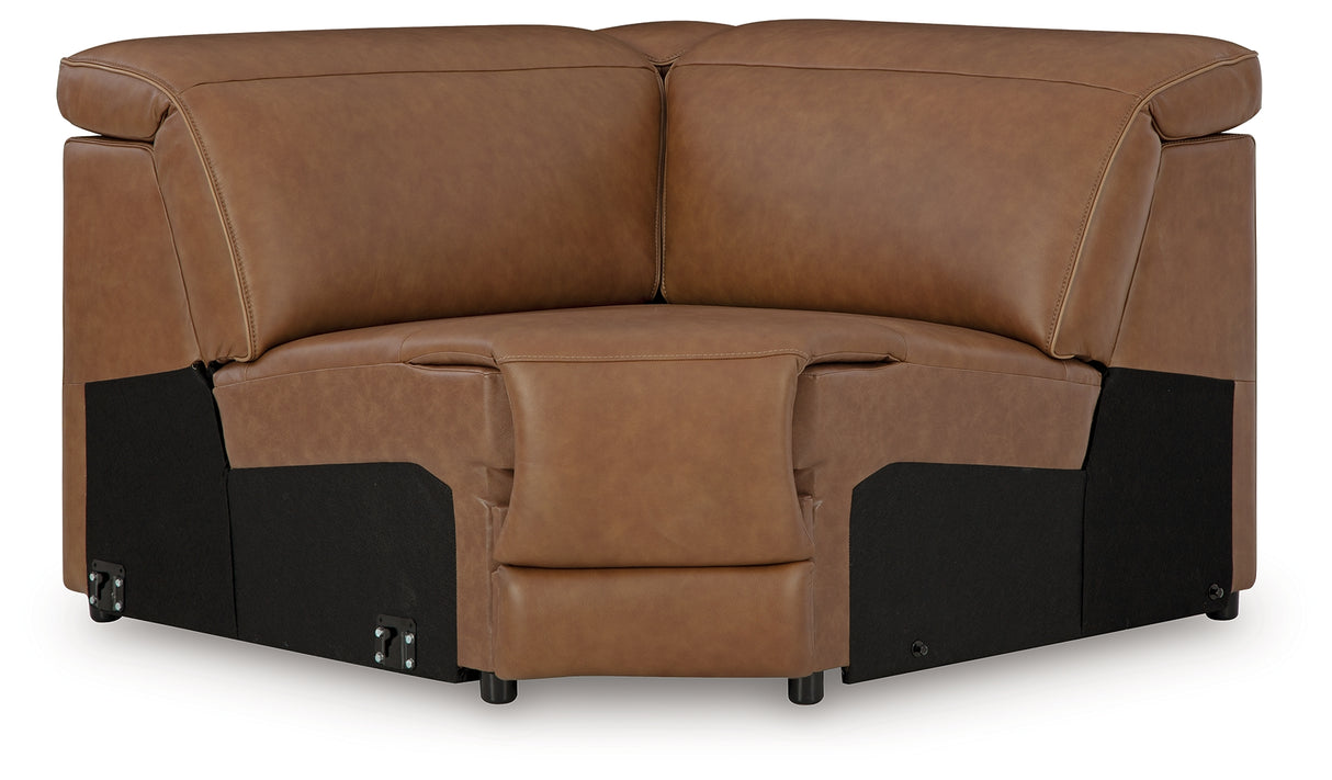Magic Man Caramel Wedge from Ashley - Luna Furniture