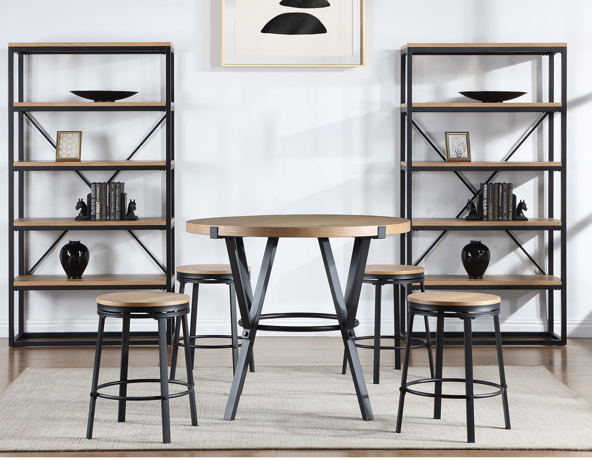 Magnolia 5-Piece 42″ Round Counter Dining Set from Steve Silver - Luna Furniture