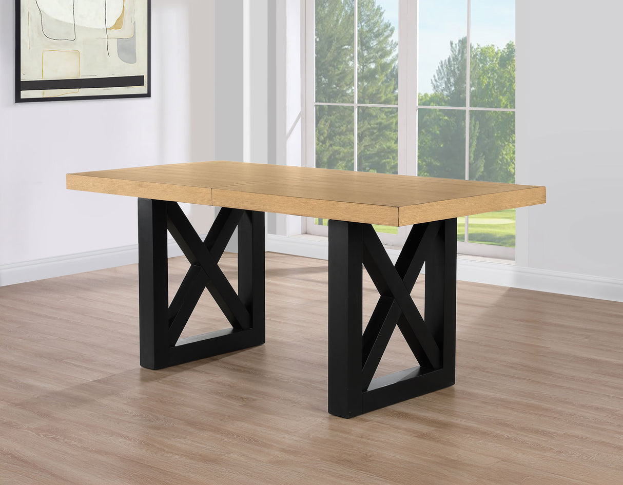 Magnolia Black/Natural Counter Height Dining Set from Steve Silver - Luna Furniture