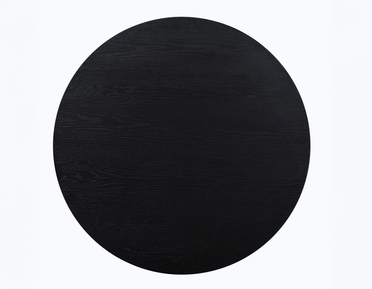 Magnolia 52-inch Round 5-Piece Dining Set, Black from Steve Silver - Luna Furniture