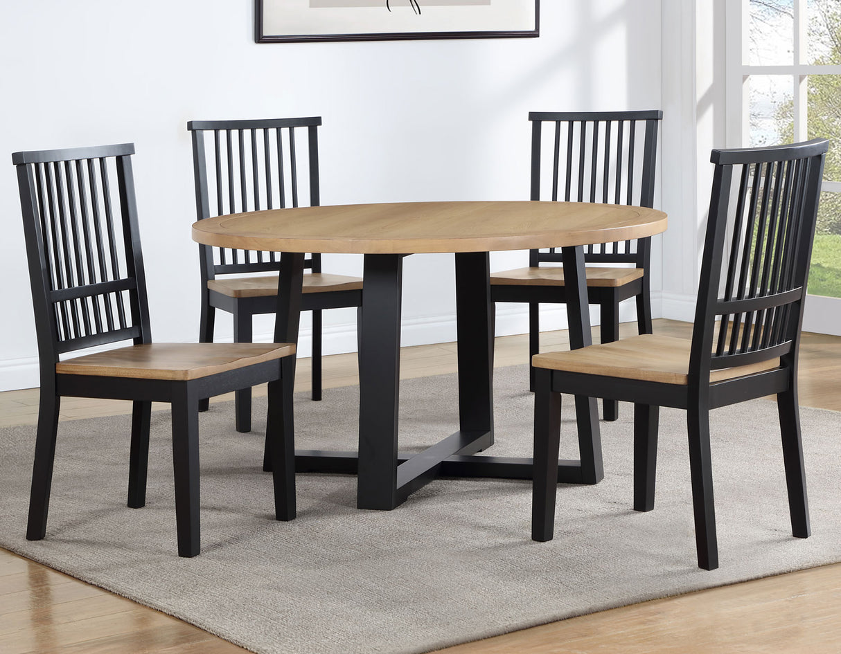 Magnolia 54-inch Round 5-Piece Dining Set from Steve Silver - Luna Furniture