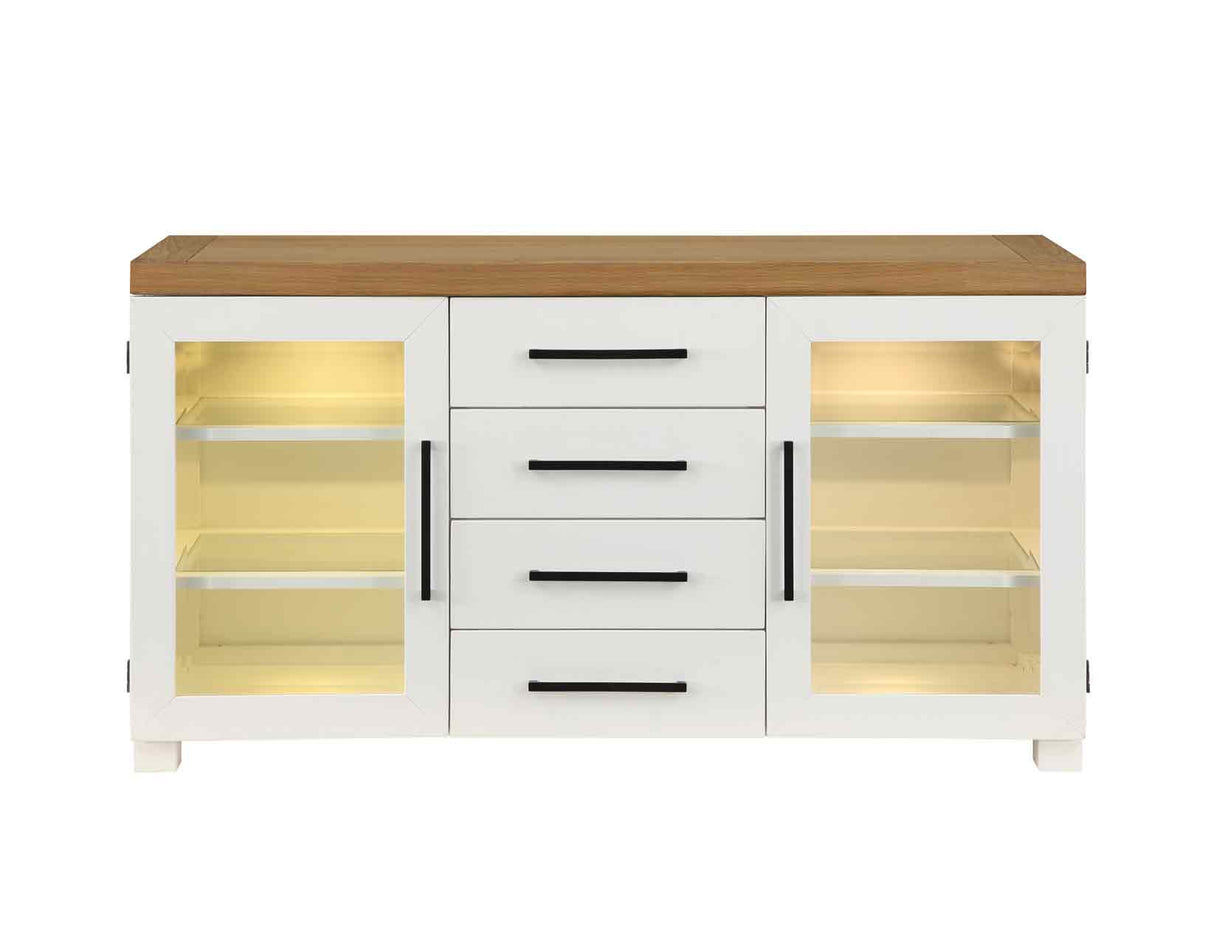 Magnolia 7-Piece 72-108-inch Dining Set(Table & 6 Side Chairs) from Steve Silver - Luna Furniture