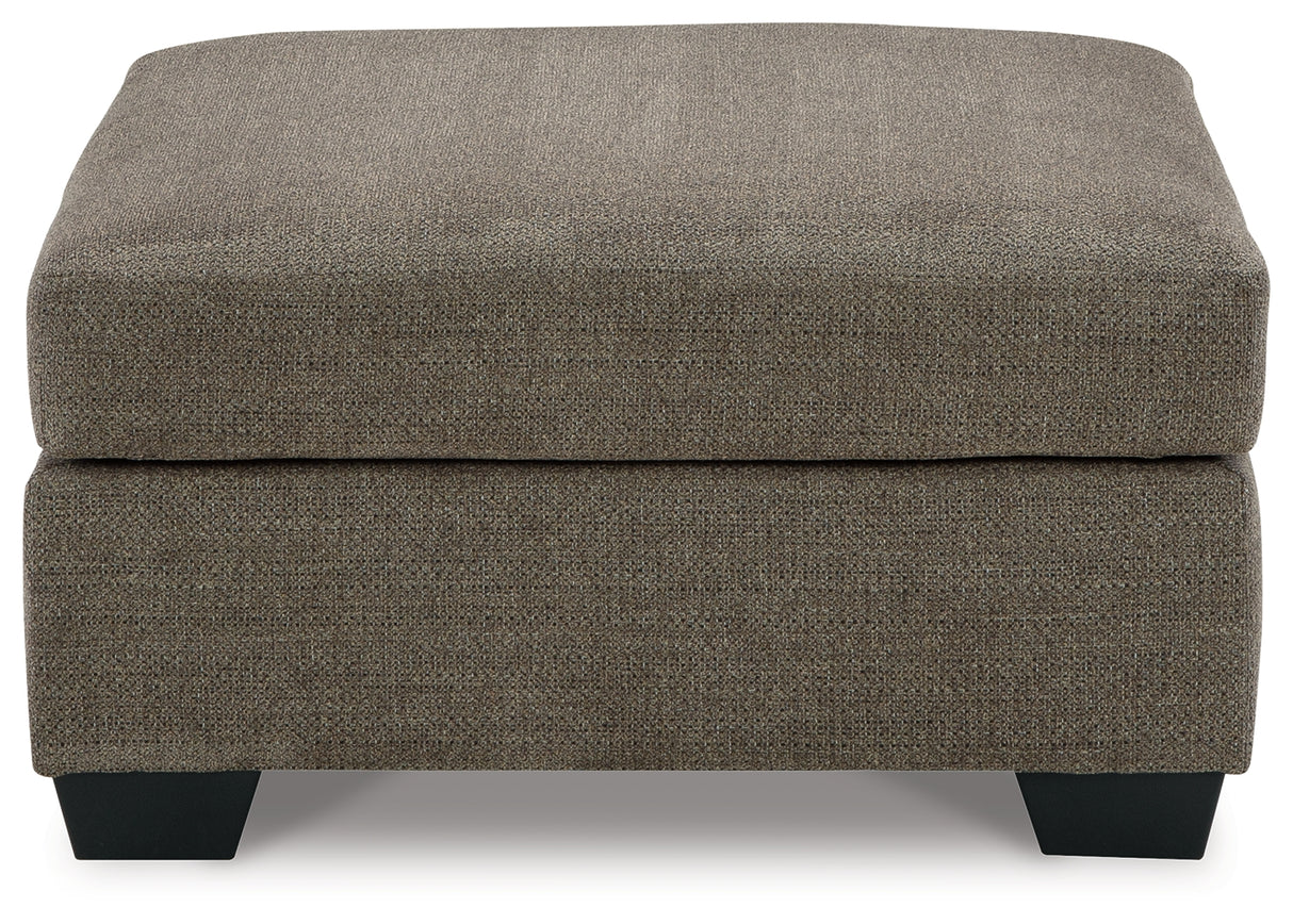 Mahoney Chocolate 2-Piece Sectional with Ottoman from Ashley - Luna Furniture